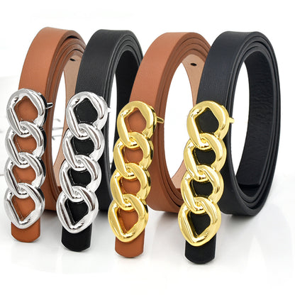 Women's Belt Casual Versatile Patent Leather