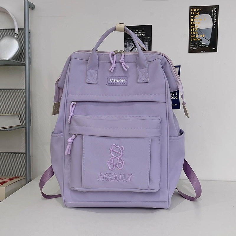 Large capacity backpack for college students