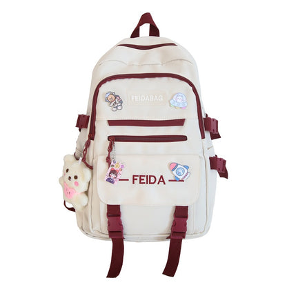 Schoolbag, cute backpack for girls ins style