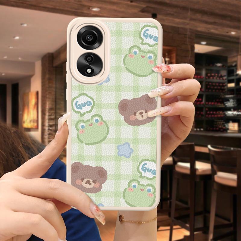 OPPO A78 New Solid Color Anime Soft Case Quirky Minimalist