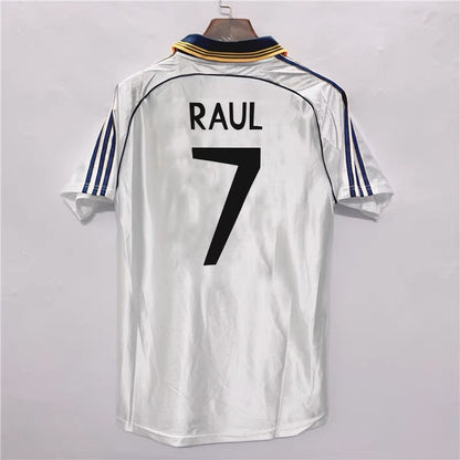 98-00 Retro Real Madrid Local Visitante 7 Raúl Suker Carlos Guti Redondo Jersey