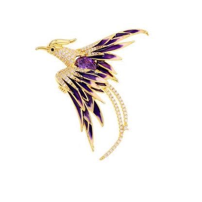 Reborn from Fire Phoenix Brooch