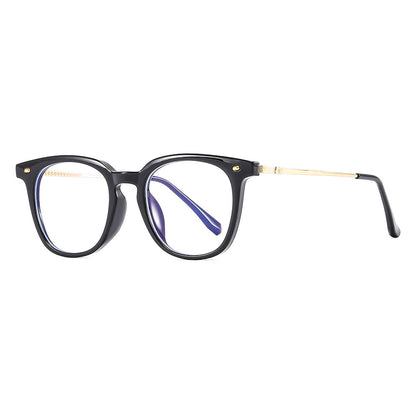 Blue Light Blocking Flat Lens TR90 Retro Polygon Fashion Frame