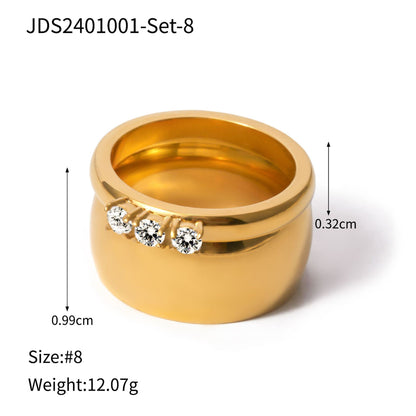 Simple Coil Ring Set