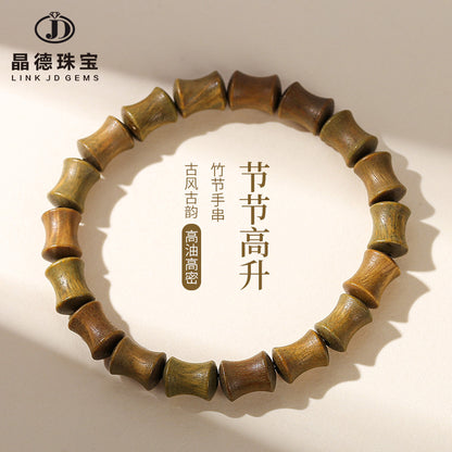 Green sandalwood bamboo bracelet