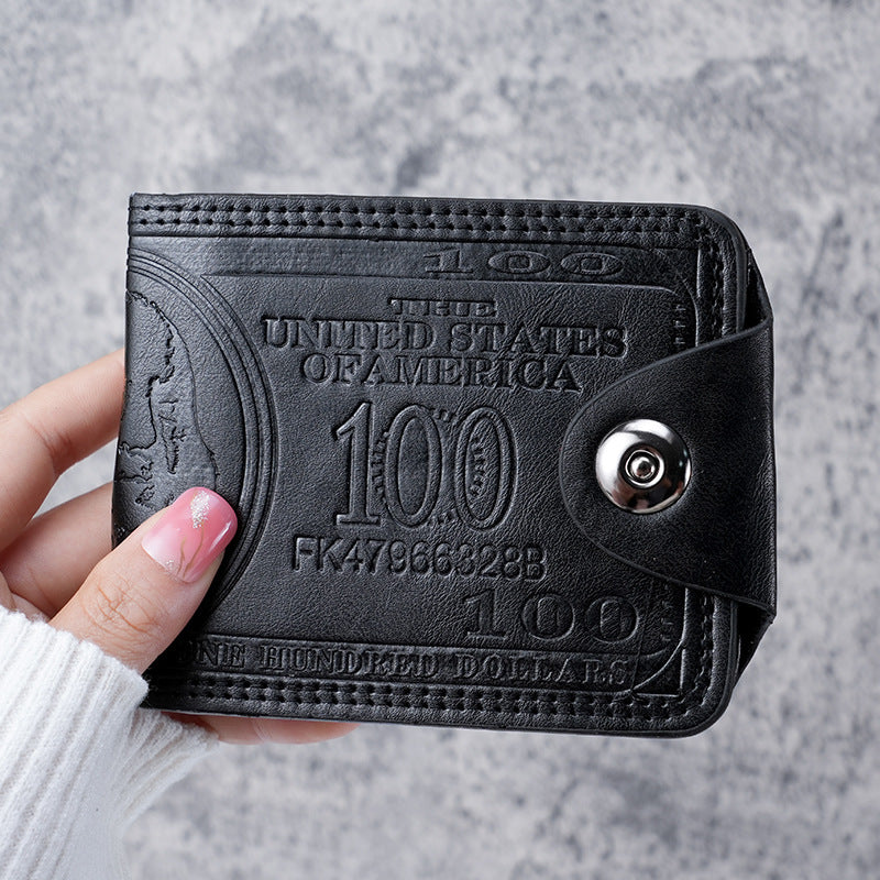 PU men's short wallet wholesale