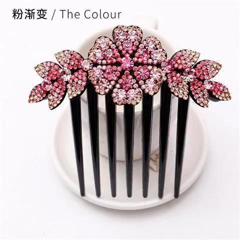 Violet non-slip rhinestone hair accessories