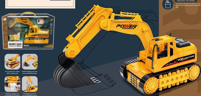 Fingerprint Money Bank, Construction Vehicle Design, Password Safe for Boys and Girls