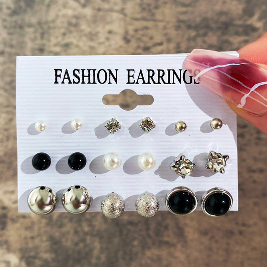 New earring set 9 pairs