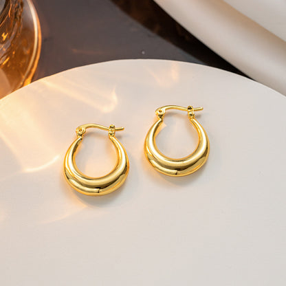 Vintage U-shaped Ear Clips Korean Design Trendy Chic Harbor Style Earrings