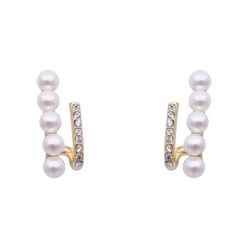 S925 Silver Needle French Pearl Earrings