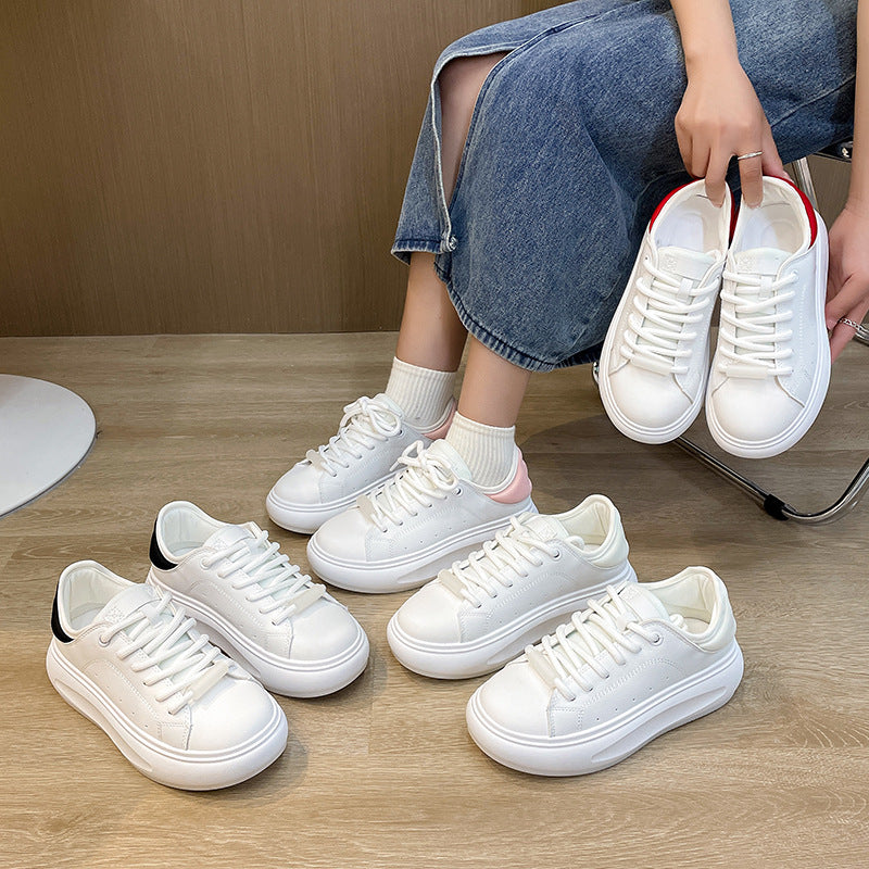 Small white shoes, casual bread shoes, niche sneakers