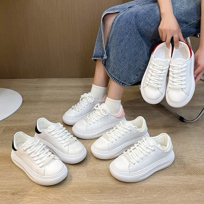 Small white shoes, casual bread shoes, niche sneakers