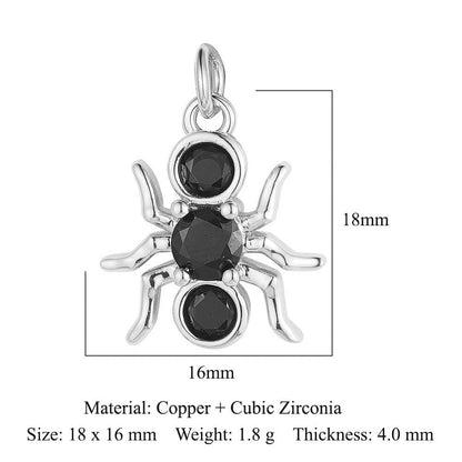 Dragonfly Elephant Dinosaur Copper Zircon Pendant