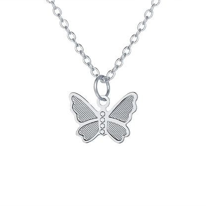 simple butterfly pendant necklace