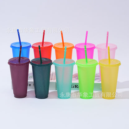 Straw cup wholesale can make logo.