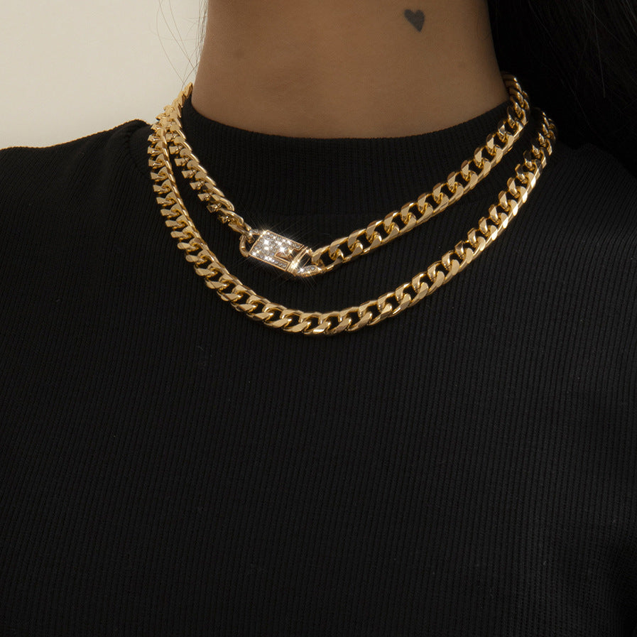 Cuban Buckle Fashion Necklace