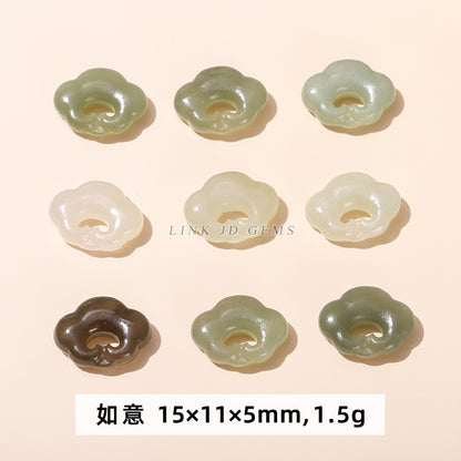 Accesorios para tallado de jade hetiano de material Qinghai natural 