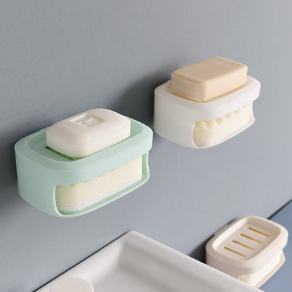 Wall-Mount Sponge Soap Holder No-Drill