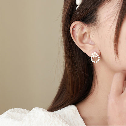 Japanese cherry blossom stud earrings