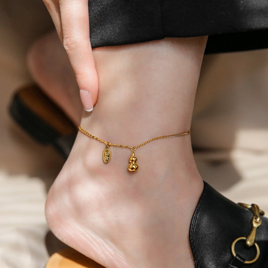 Wen Cai gourd bracelet anklet