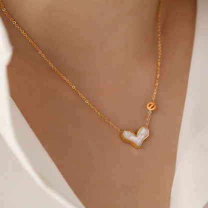 Shell love necklace