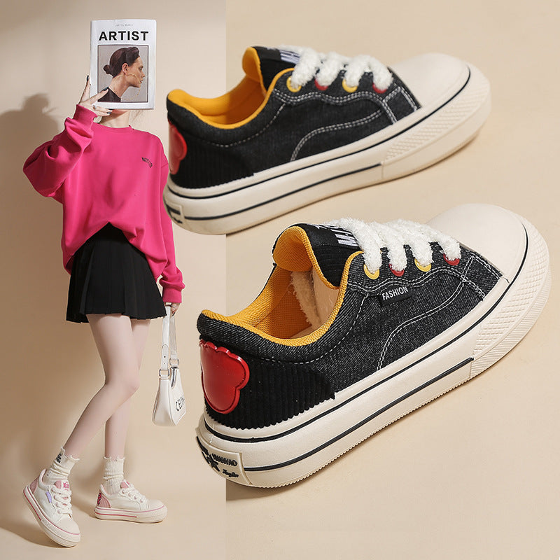 spring canvas shoes for students women sports shoes