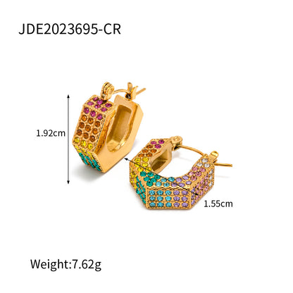 Pendientes geométricos de diamantes 