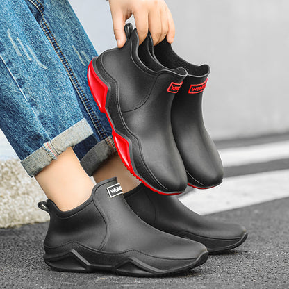 Fashion couple rain shoes