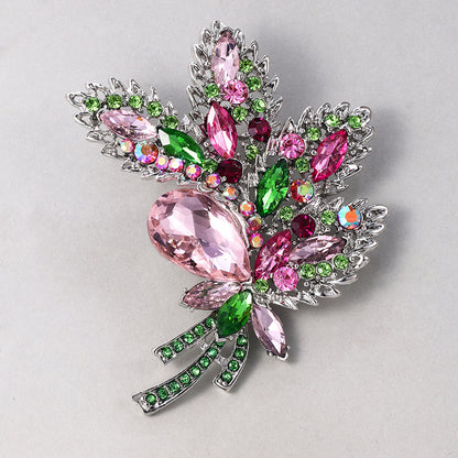 Luxury Crystal Glass Brooch