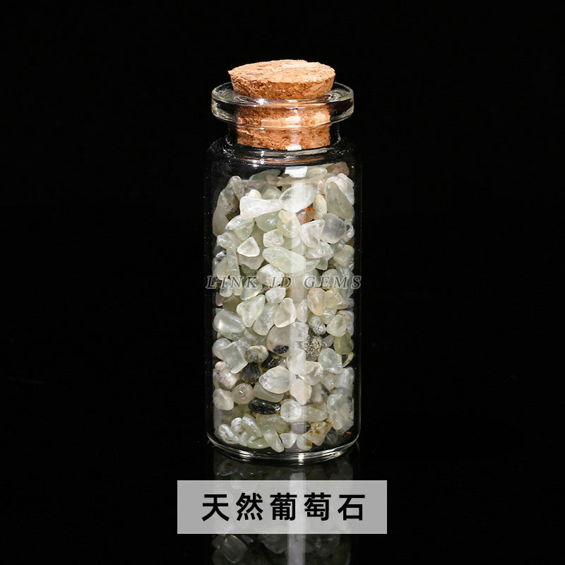 Crystal gravel wishing bottle jade agate gravel