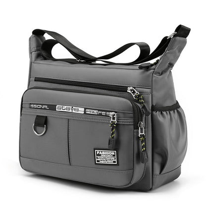 Waterproof and wear-resistant backpack Multi-pocket messenger bag