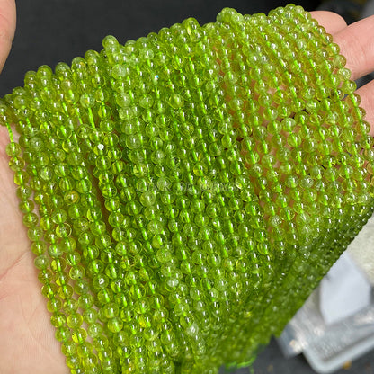 3-4Mm natural olivine beads