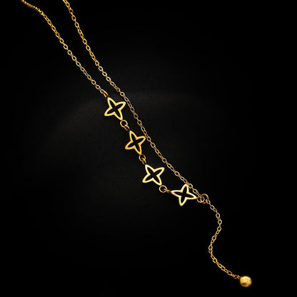 Star necklace woman