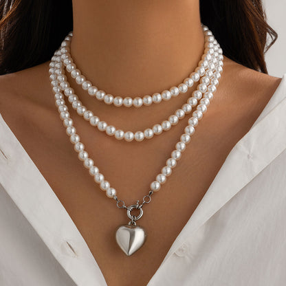 Pearl versatile multi-layer necklace