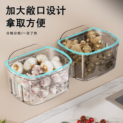 Kitchen Fridge Wall-Mount Storage Basket