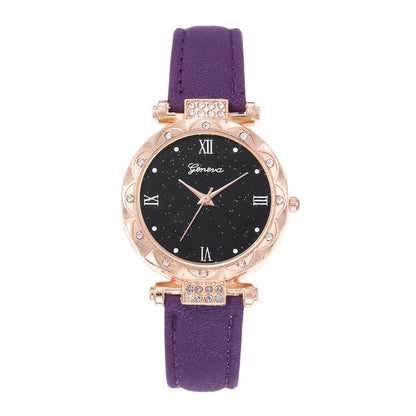 Diamond Roman Round Ladies Watch