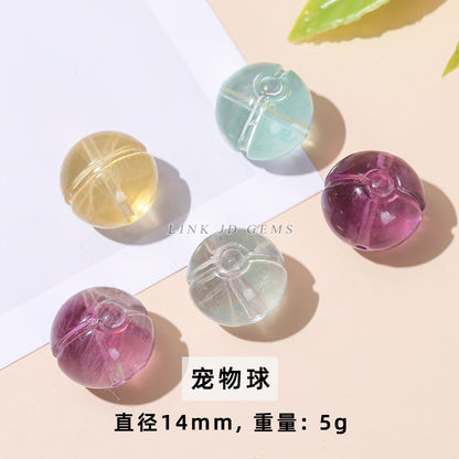 Natural color fluorite small carving