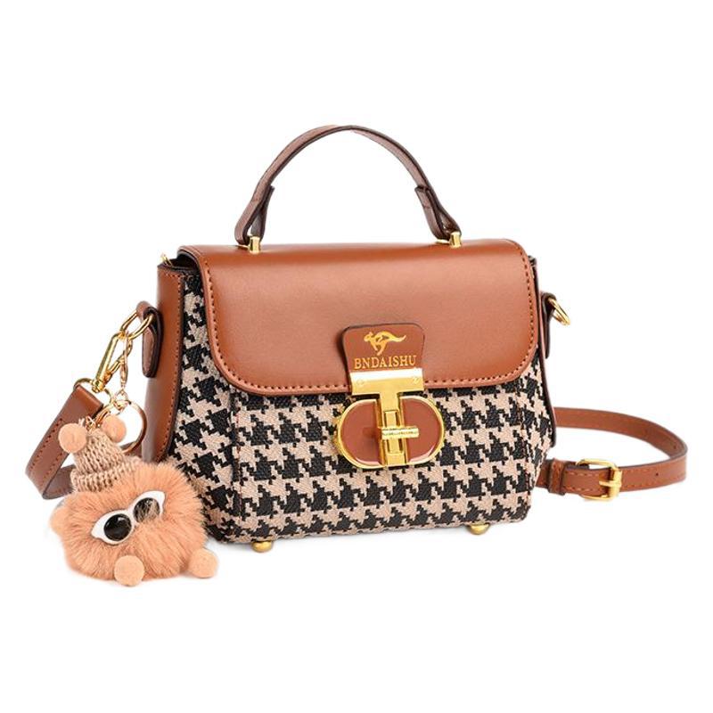 Plaid Versatile Shoulder Crossbody Bag