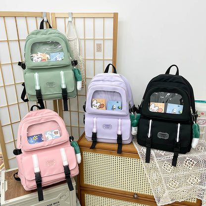 Fashionable college student schoolbags, backpacks and handbags