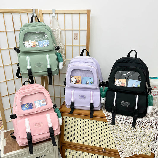 Fashionable college student schoolbags, backpacks and handbags