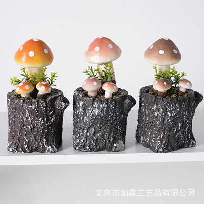 Simulation Medium Stump Mushroom Bonsai