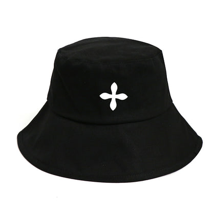 Embroidered Korean-Japanese Versatile Fisherman Hat