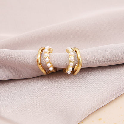 Designer Vintage Pearl Earrings