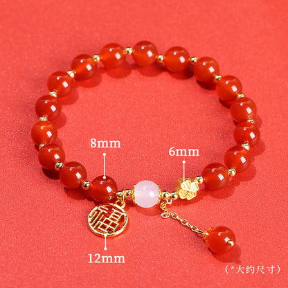 7A agate blessing bracelet