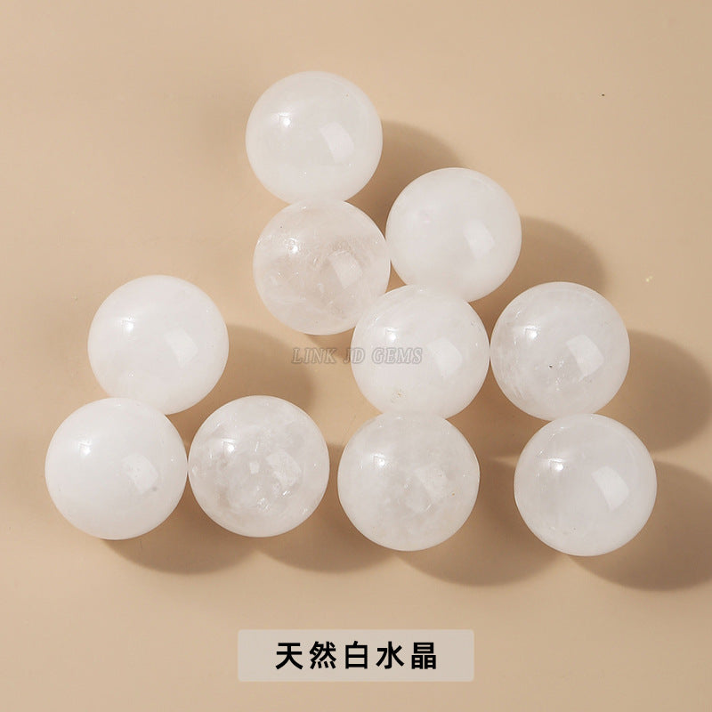 2Cm natural crystal jade loose beads non-porous round beads loose beads