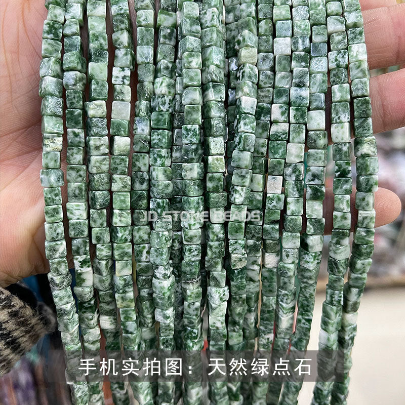 4 * 4Mm crystal agate square loose beads