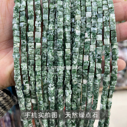 4 * 4Mm crystal agate square loose beads