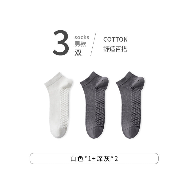 Summer Cotton Mesh Anti-Odor Men's Socks