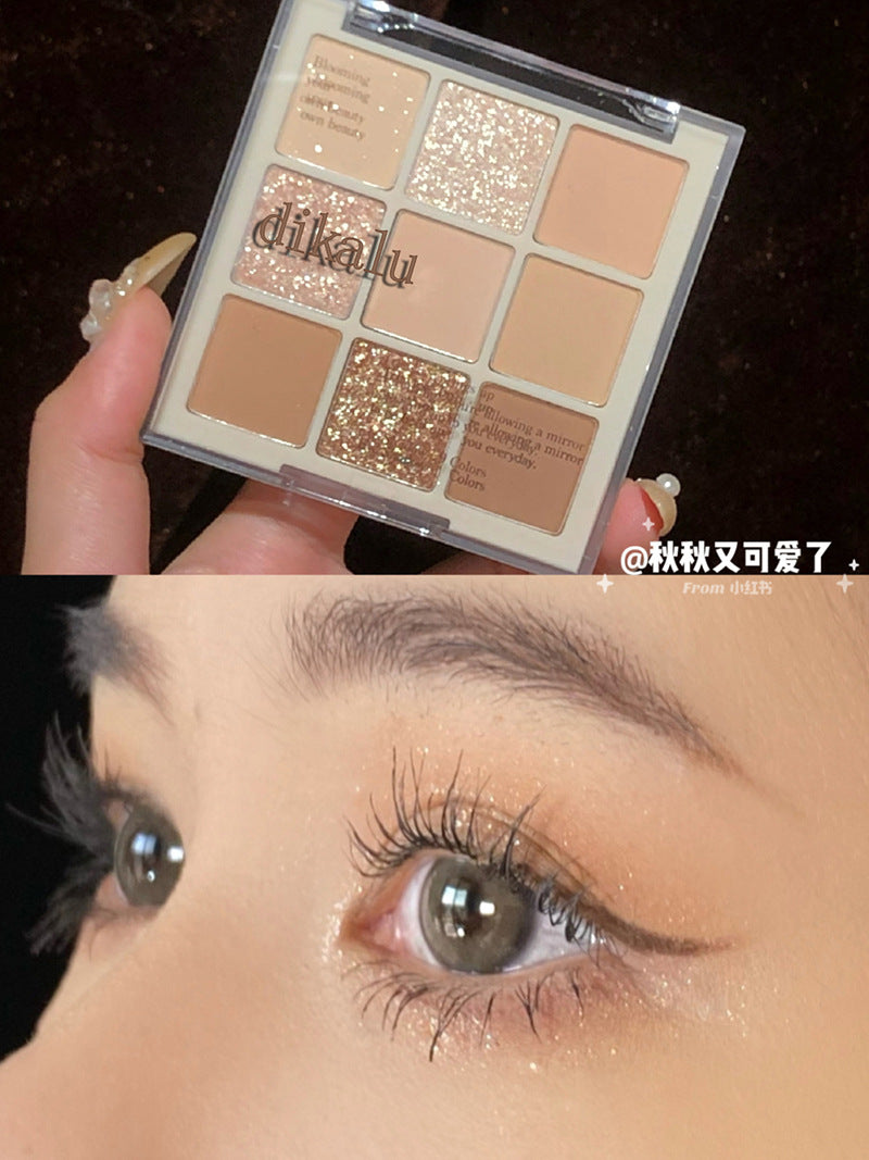 Transparent Nine-Color Acrylic Eyeshadow Palette